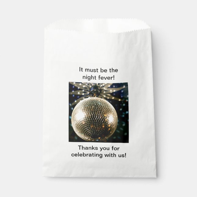 Bolsa De Papel Pelota disco espejada 3 (Anverso)