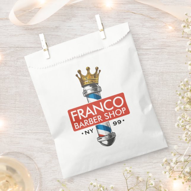 Bolsa De Papel Peluquería de peluquería Salón de pelo del Rey Cor (Cortado)