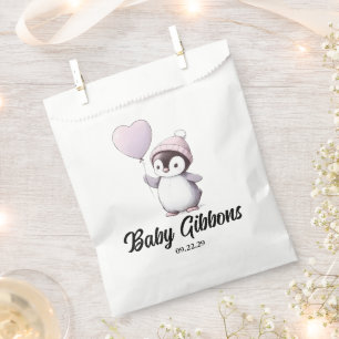 Bolsa De Papel Penguin Baby Shower