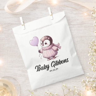 Bolsa De Papel Penguin Baby Shower