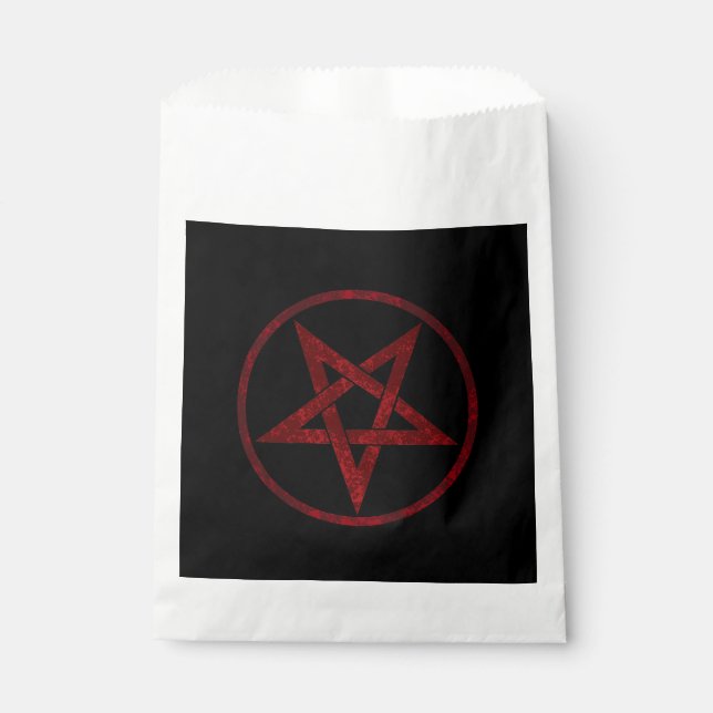 Bolsa De Papel Pentagram del diablo Rojo (Anverso)