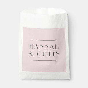 Bolsa De Papel Peonía Rosa Polvorienta Romántica Moderna