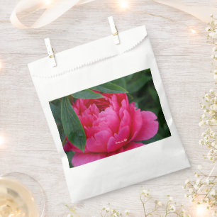 Bolsa De Papel Peonía Rosa Tímida