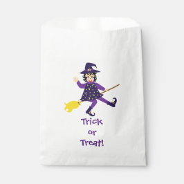 Bolsa De Papel Pequeña bruja voladora