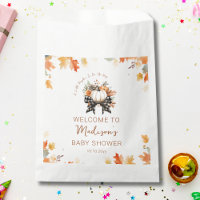 Pequeña Calabaza Cae Floral Baby Shower y tocado