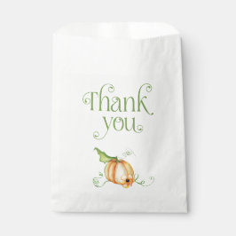 Bolsa De Papel Pequeña calabaza en el camino hacia un Baby Shower