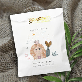 Bolsa De Papel Pequeña Chica de sirena marina de Rubor