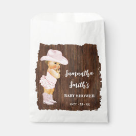Bolsa De Papel Pequeña Cowgirl Fiesta de Baby Shower occidental