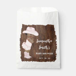 Bolsa De Papel Pequeña Cowgirl Fiesta de Baby Shower occidental