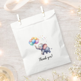 Bolsa De Papel Pequeña ducha de bebé elefante de cacahuete