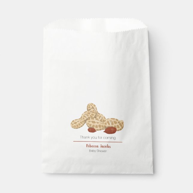Bolsa De Papel Pequeña ducha de cacahuete (Anverso)