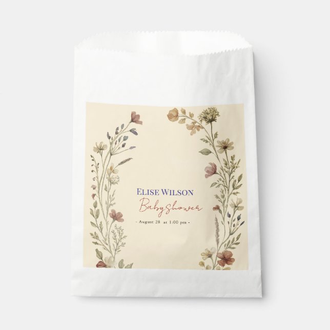 Bolsa De Papel Pequeña flor silvestre dulce en camino (Anverso)