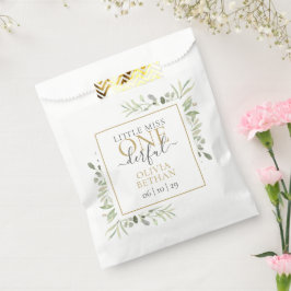 Bolsa De Papel Pequeña Miss OneMaravillosa Chica Primer cumpleaño