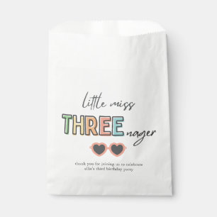 Bolsa De Papel Pequeña Miss Threenager Party Favor Bag