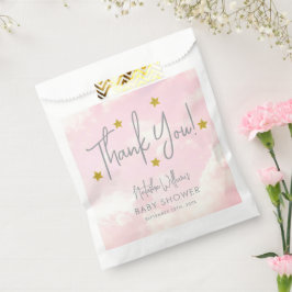 Bolsa De Papel Pequeña pieza de celestial nubes relata Baby Showe