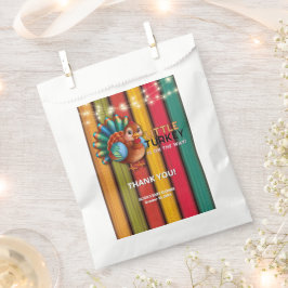 Bolsa De Papel Pequeña Turquía de color ruso Baby Shower