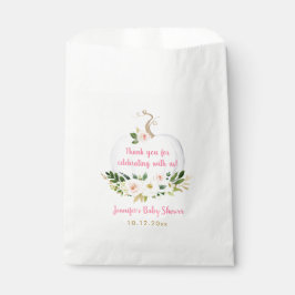 Bolsa De Papel Pequeña zapatilla de oro rosado Baby Shower