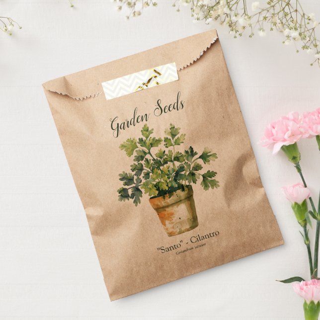 Bolsa De Papel Pequeñas bolsas de semillas para jardines urbanos  (Sellado)