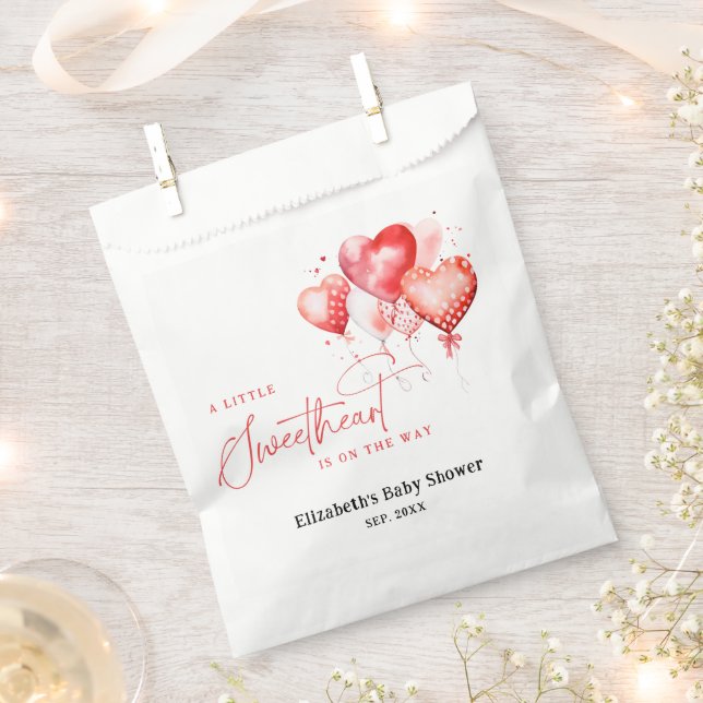 Bolsa De Papel Pequeño amor San Valentín Día de Baby Shower moder (Cortado)