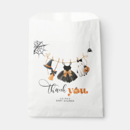 Bolsa De Papel Pequeño Boo Clothesline ducha de bebé tarjeta de a