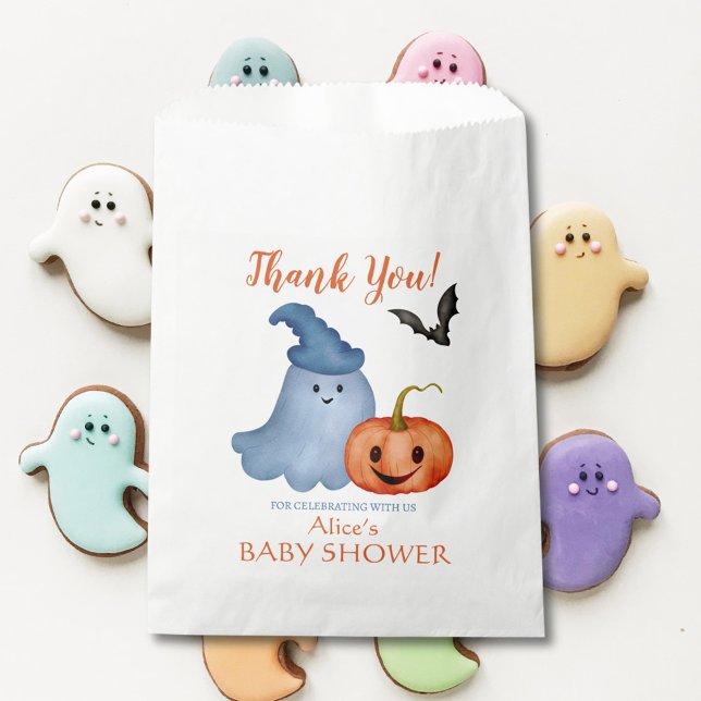 Bolsa De Papel Pequeño Boo Fantasma Halloween Baby Shower (Subido por el creador)