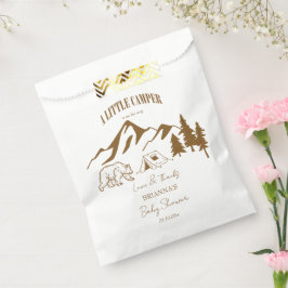 Bolsa De Papel Pequeño campista de aventura boho de bebé ducha