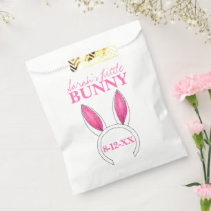 Bolsa De Papel Pequeño conejo rosado Recién nacido Orejas Ducha