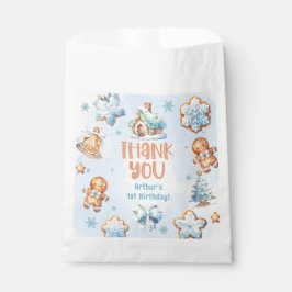 Bolsa De Papel Pequeño Cookie Boy Navidades 1er cumpleaños Gracia