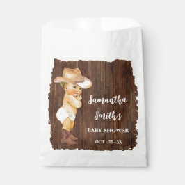 Bolsa De Papel Pequeño Cowboy Fiesta de Baby Shower occidental