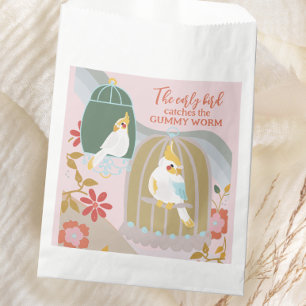 Bolsa De Papel Pequeño dulce arcoiris rosado