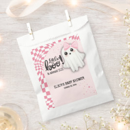 Bolsa De Papel Pequeño fantasma rosado casi se debe a Baby Shower