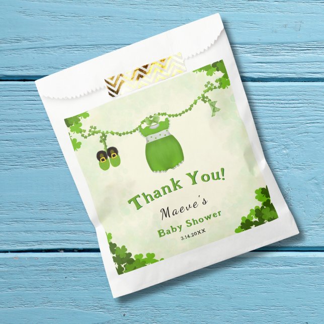 Bolsa De Papel Pequeño Lucky One Shamrock Bebé (Subido por el creador)