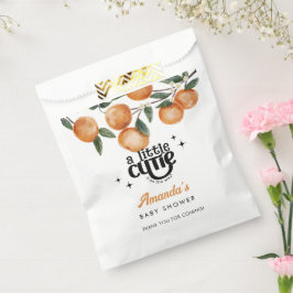 Bolsa De Papel Pequeño Naranja Cutie Citrus Gracias Baby Shower