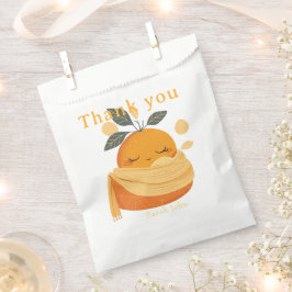 Bolsa De Papel Pequeño naranja lindo Bebé ducha