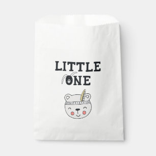 Bolsa De Papel Pequeño Oso de picnic indio para bebés
