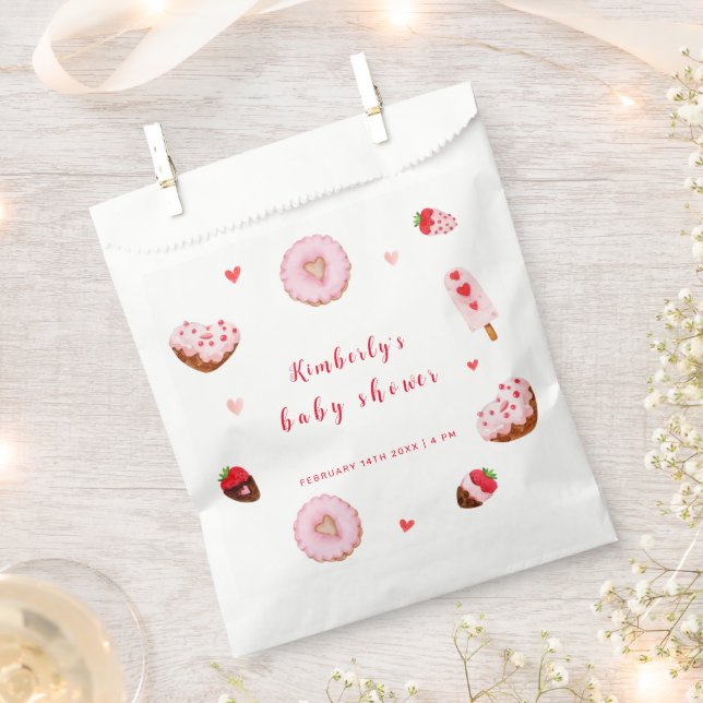 Bolsa De Papel Pequeño querido hace San Valentín Baby Shower (Cortado)