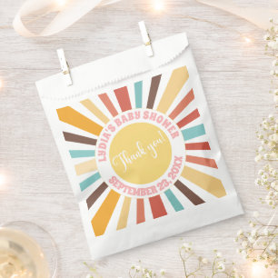 Bolsa De Papel Pequeño Rayo Del Sol Baby Shower
