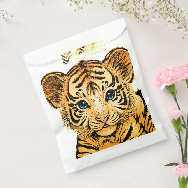 BOLSA DE PAPEL PEQUEÑO TIGRE (Sellado)