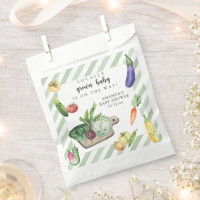 Bolsa De Papel Pequeños agricultores locales comercializan Baby S (Cortado)