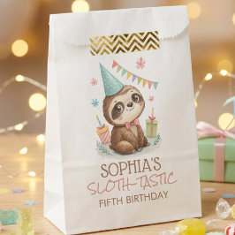 Bolsa De Papel Perezoso cumpleaños infantil perezoso-tástico