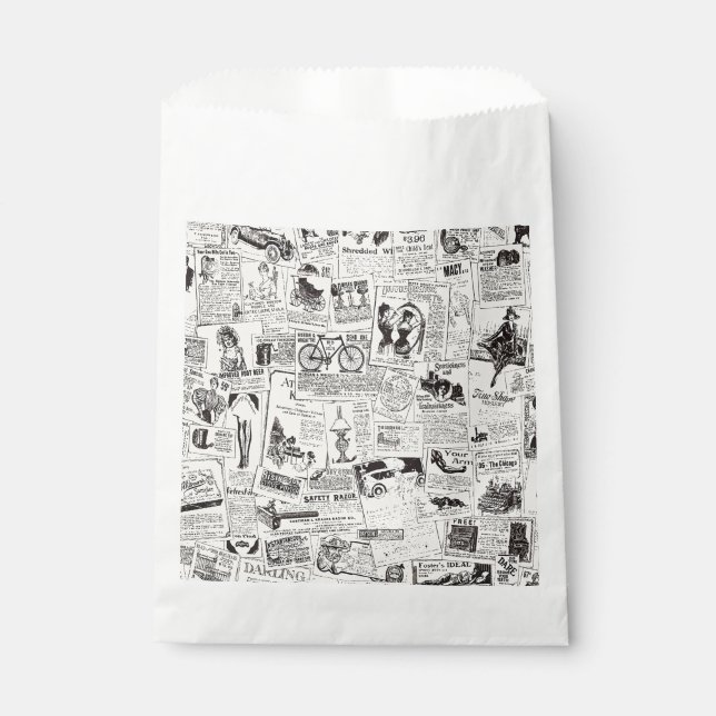 Bolsa De Papel Periódico Antiguo   (Anverso)