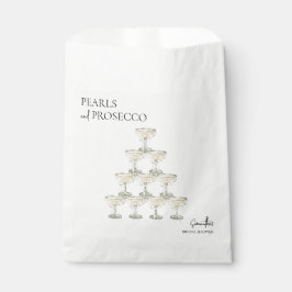 Bolsa De Papel Perlas y ducha de novia en Prosecco