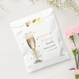 Bolsa De Papel Perlas y Prosecco Despedida de soltera