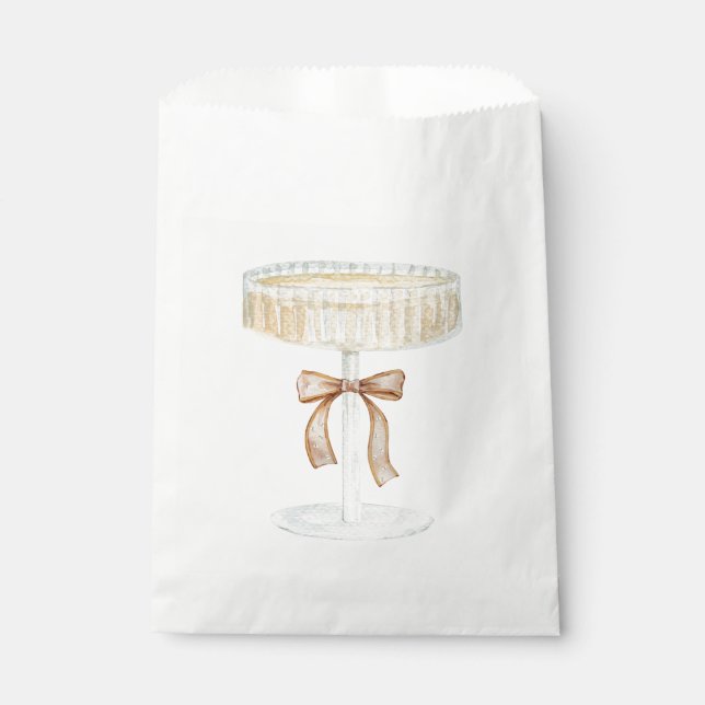 Bolsa De Papel Perlas y Prosecco despedida de soltera amor  (Anverso)