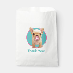 Bolsa De Papel Perrito lindo con el pacificador