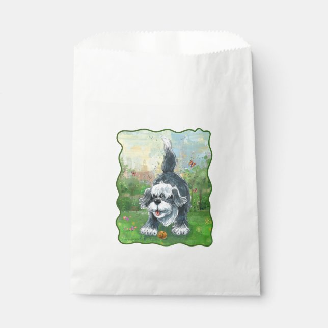Bolsa De Papel Perro de oveja agobiante (Anverso)