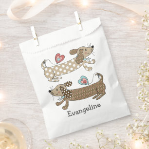 Bolsa De Papel Perro de salchicha personalizado Dachshund