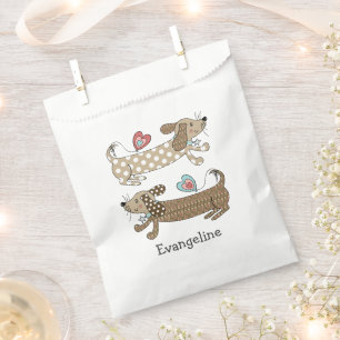 Bolsa De Papel Perro de salchicha personalizado Dachshund