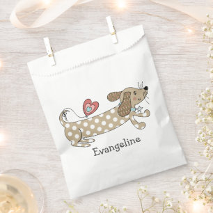 Bolsa De Papel Perro de salchicha personalizado Dachshund