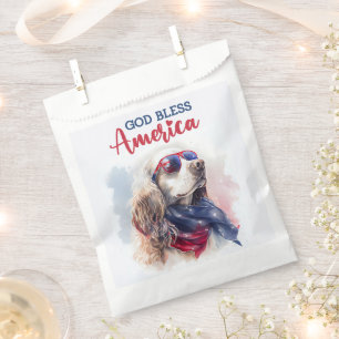 Bolsa De Papel Perro Patriota-Spaniel